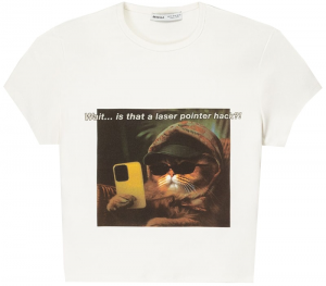 Bershka Tričko 'AMALFICOAST'  nebielená / koňaková / žltá / tmavozelená