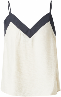 VERO MODA Top 'VMDENISE'  krémová / námornícka modrá
