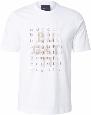 bugatti Tričko  béžová / čierna / biela