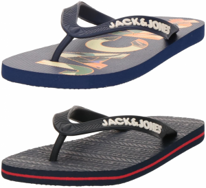 JACK & JONES Žabky  námornícka modrá / čierna / biela