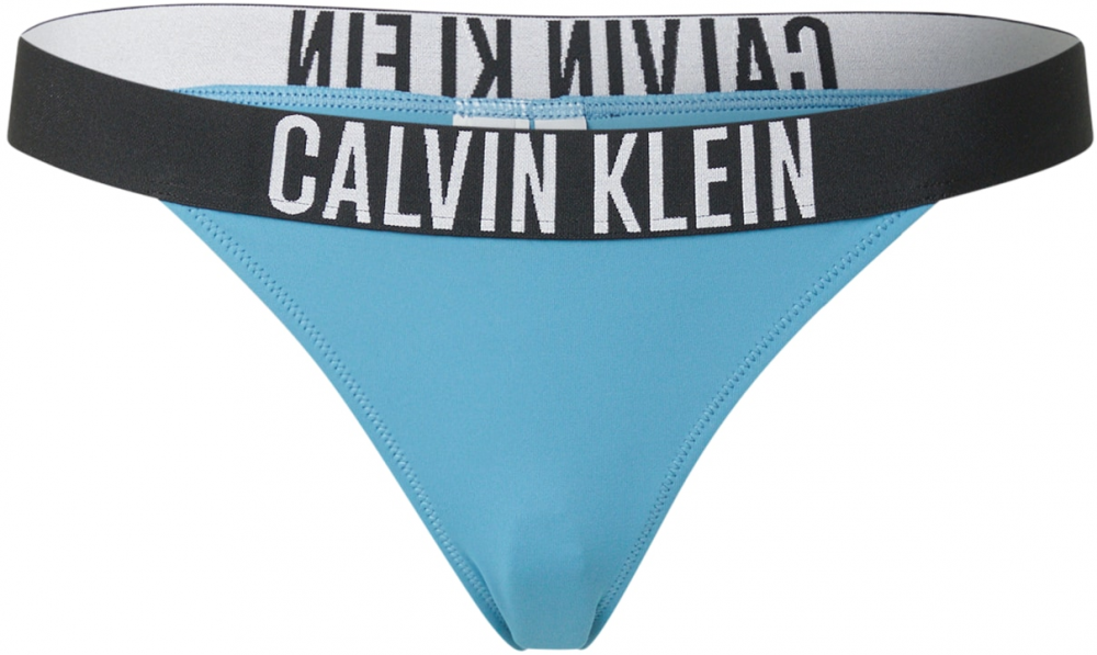Calvin Klein Swimwear Bikinové nohavičky  modrá / čierna / biela