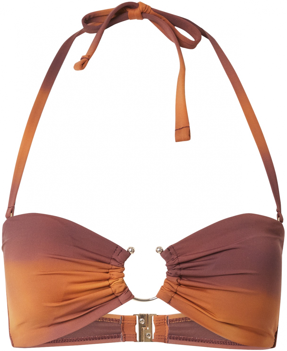 Hunkemöller Bikinový top 'Janiero'  baklažánová / oranžová