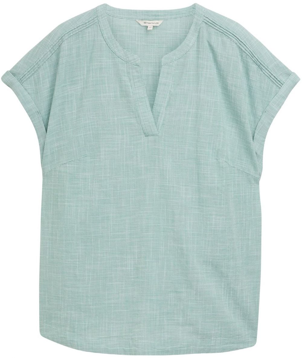Tom Tailor Women + Blúzka  mätová / biela