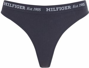 Tommy Hilfiger Underwear Tangá  námornícka modrá / biela