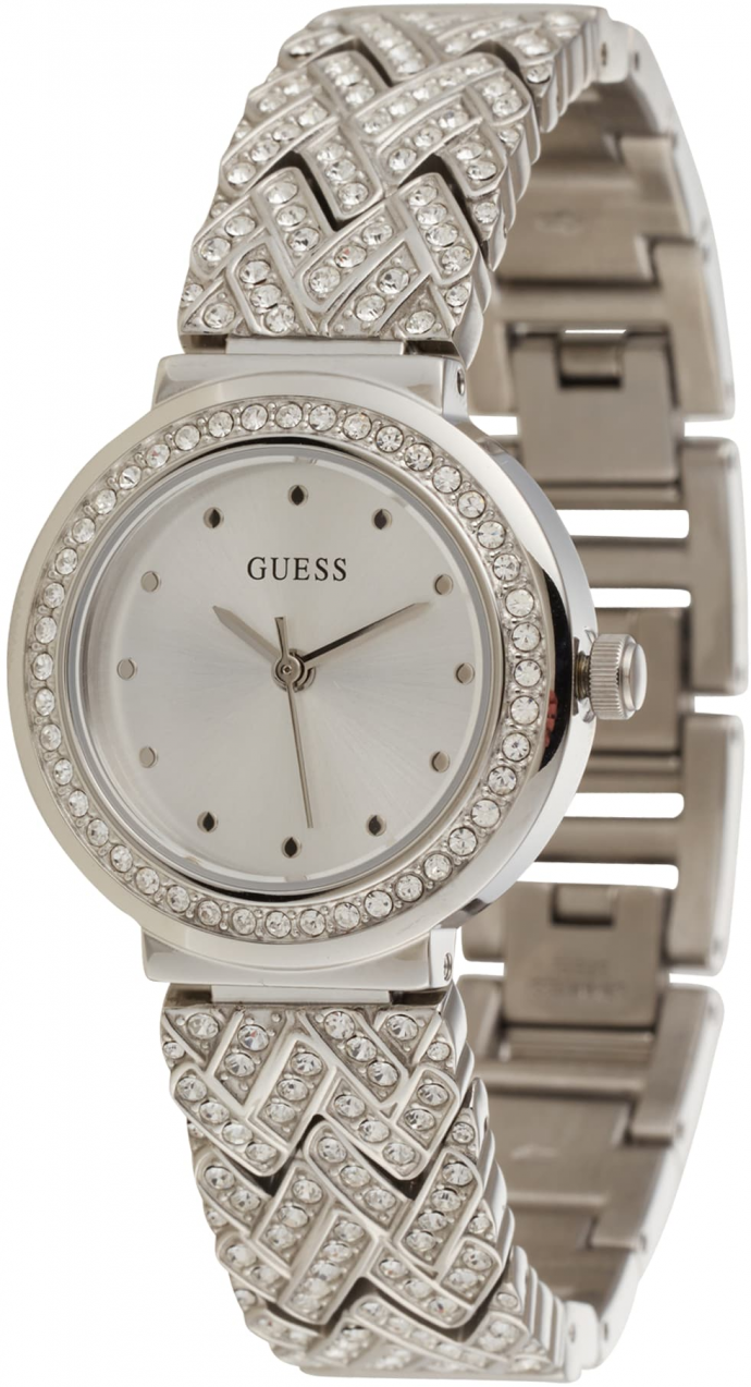 GUESS Analógové hodinky 'Treausure'  strieborná