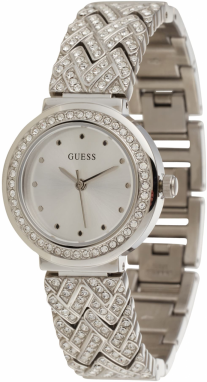 GUESS Analógové hodinky 'Treausure'  strieborná