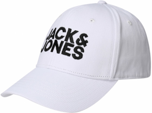 JACK & JONES Čiapka 'JACGall'  čierna / biela
