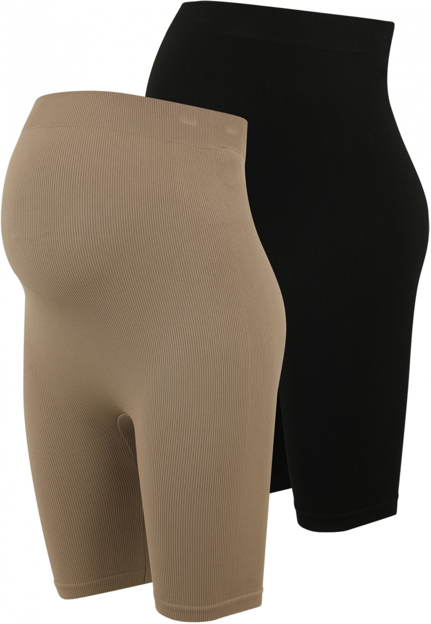 Vero Moda Maternity Legíny 'VMMisa'  svetlohnedá / čierna