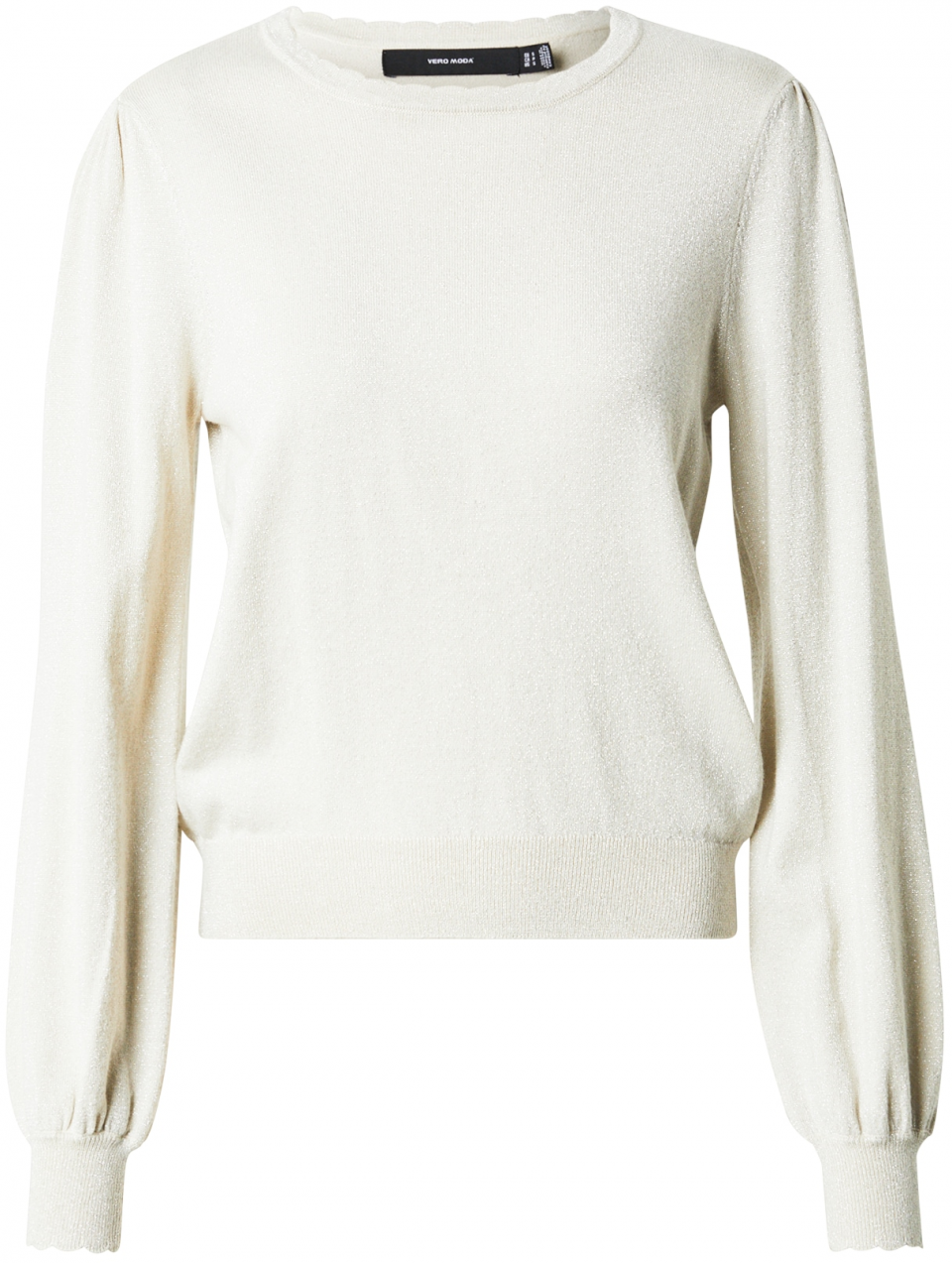 VERO MODA Sveter 'HAPPYSHINE'  krémová