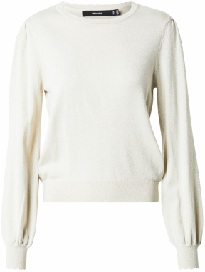 VERO MODA Sveter 'HAPPYSHINE'  krémová