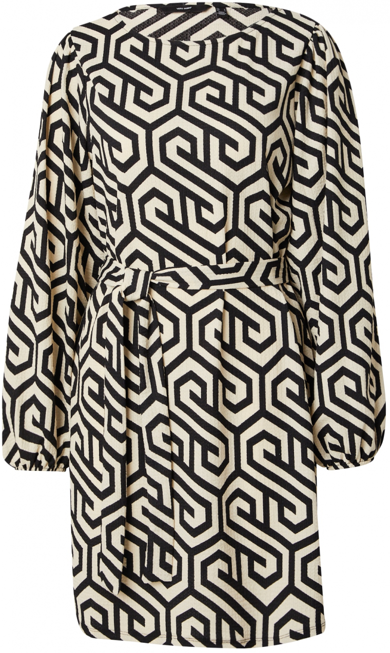 VERO MODA Šaty 'MERVE'  béžová / čierna