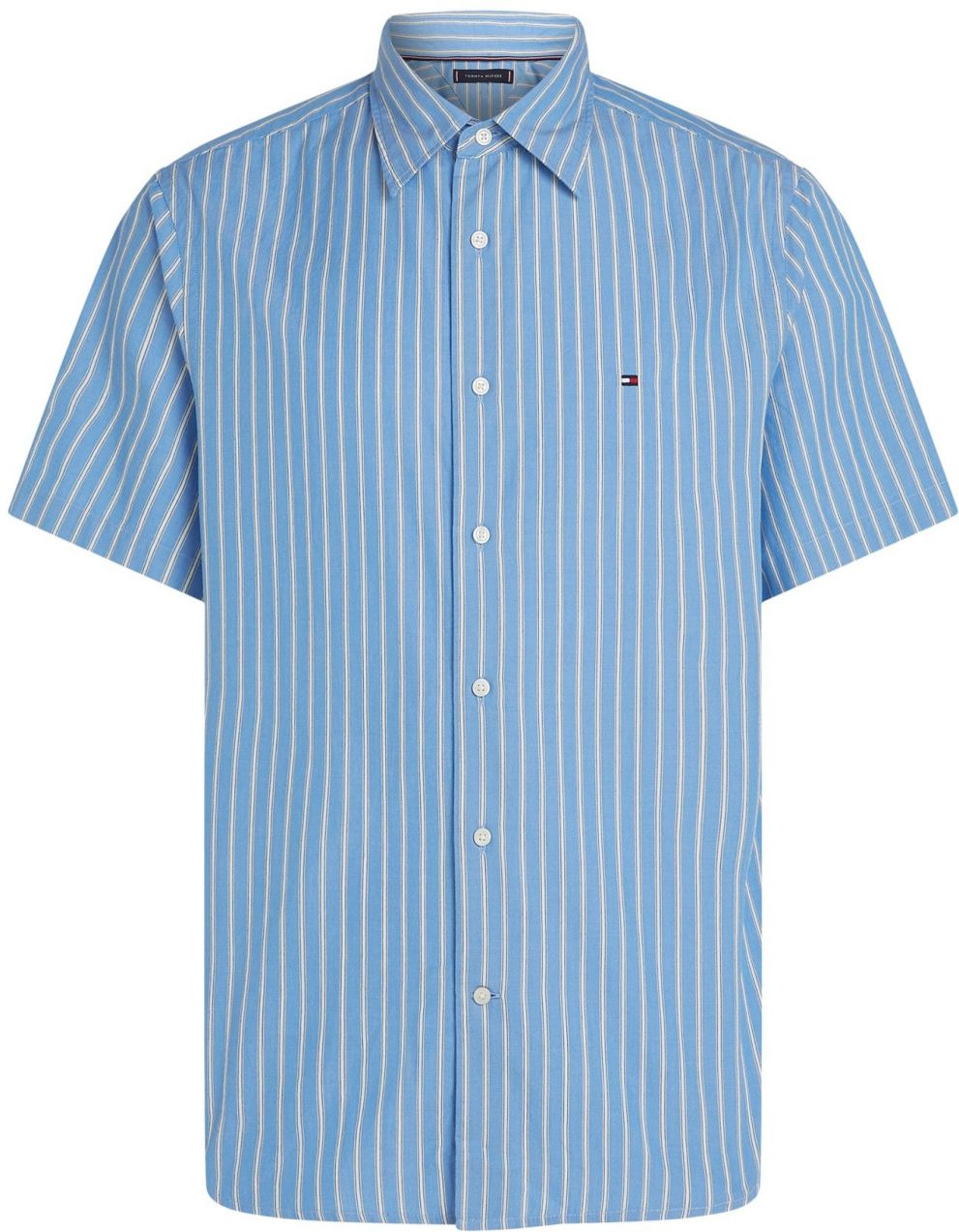 TOMMY HILFIGER Košeľa  modrá / sivá / biela