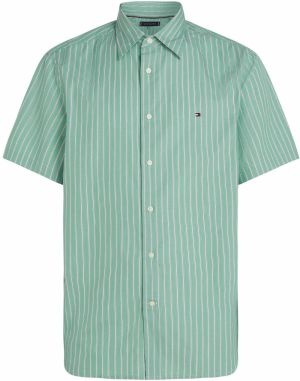 TOMMY HILFIGER Košeľa  tmavomodrá / zelená / biela