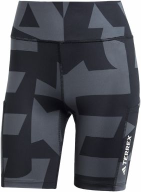 ADIDAS TERREX Outdoorové nohavice  tmavosivá / čierna / biela