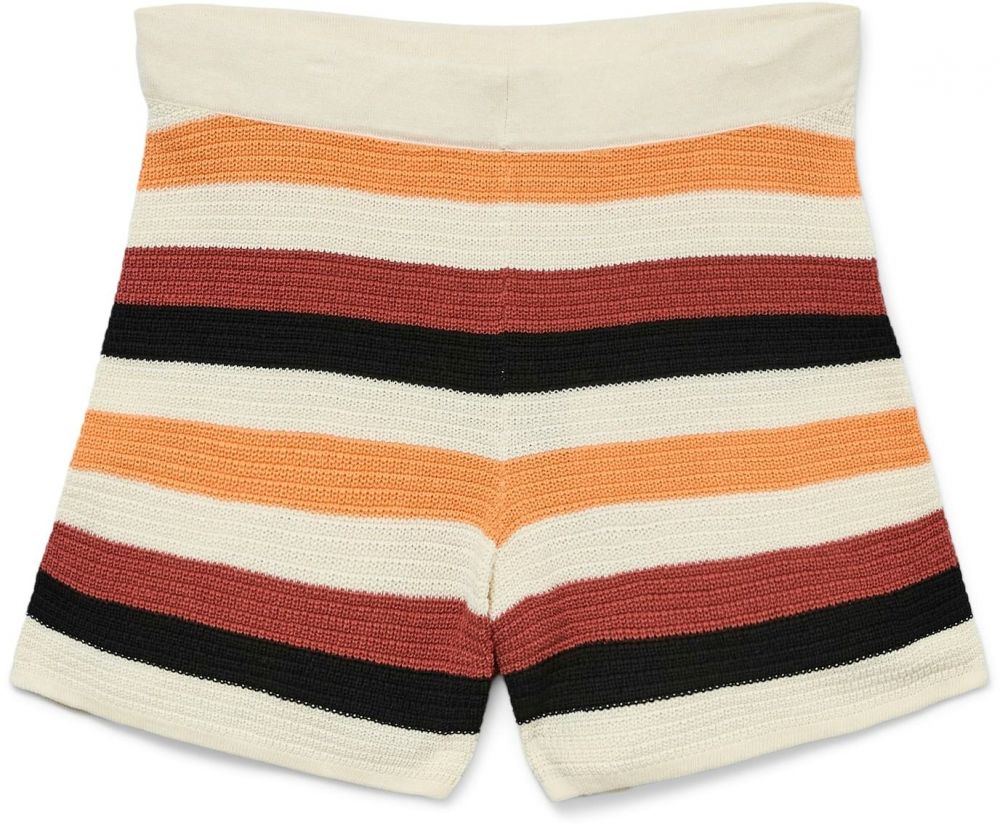 VERO MODA Nohavice 'VMARUBA'  svetlobéžová / oranžová / burgundská / čierna