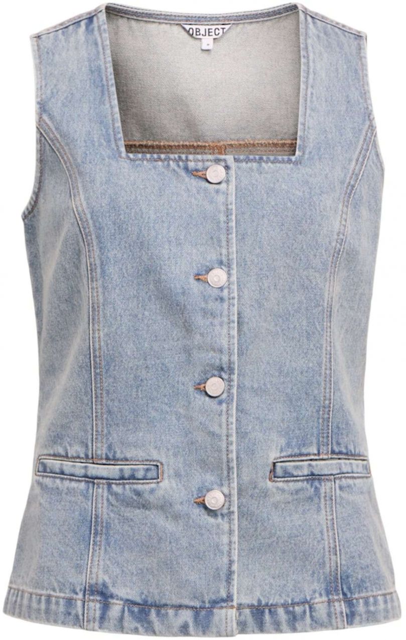 OBJECT Blúzka 'OBJJen'  modrá denim