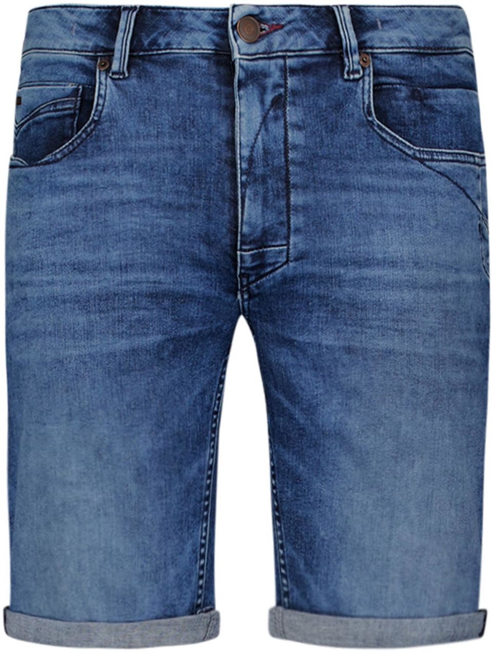 No Excess Nohavice  modrá denim