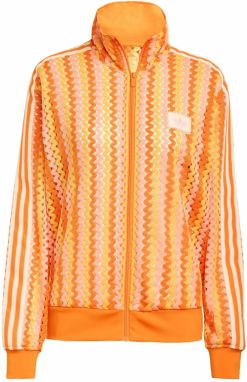 ADIDAS ORIGINALS Prechodná bunda 'Summer Glow Firebird'  krémová / žltá / oranžová / ružová