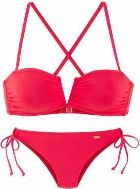 BUFFALO Bikiny  neónovo červená