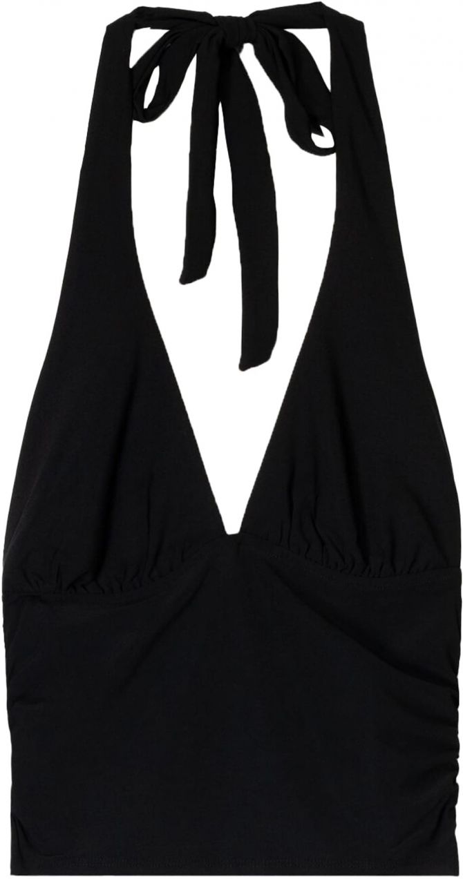 Bershka Top  čierna