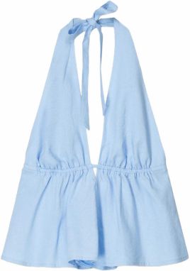 Bershka Top  svetlomodrá