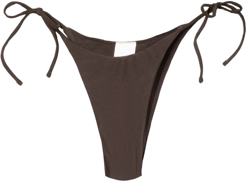 Bershka Bikinové nohavičky  tmavohnedá