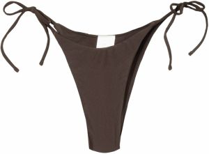 Bershka Bikinové nohavičky  tmavohnedá