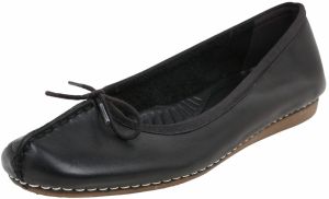 CLARKS Baleríny 'Freckle Ice'  čierna