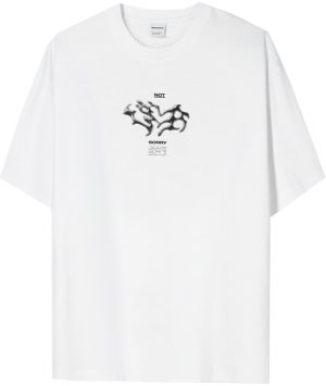 Bershka Tričko  čierna / biela