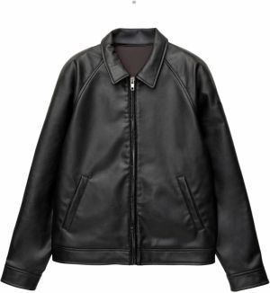 Pull&Bear Prechodná bunda  čierna