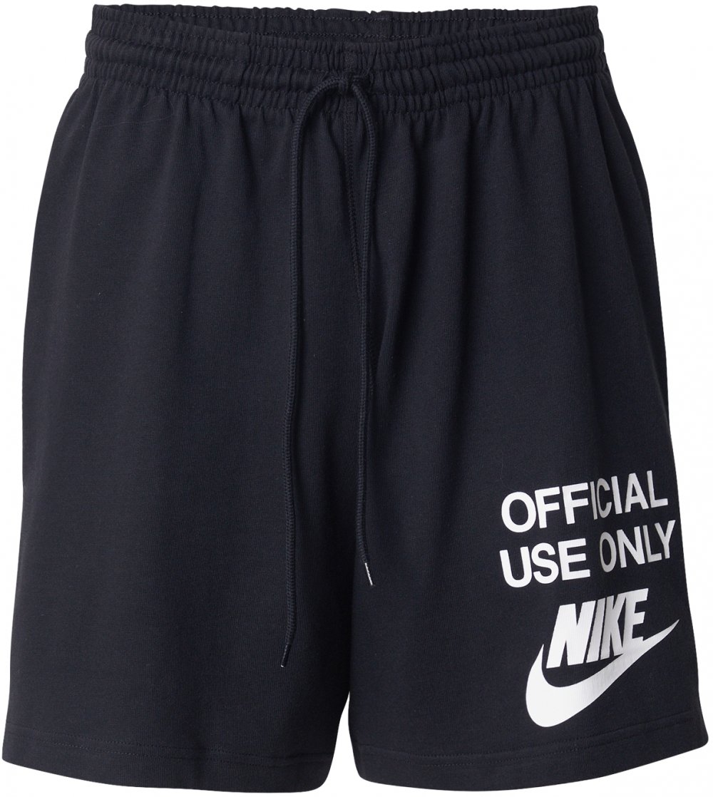 Nike Sportswear Nohavice 'CLUB OFFICIAL'  čierna / biela