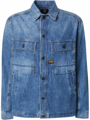 G-STAR Prechodná bunda 'Mosa'  modrá denim