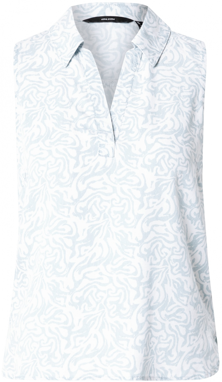 VERO MODA Blúzka 'VMHARPER'  svetlomodrá / biela