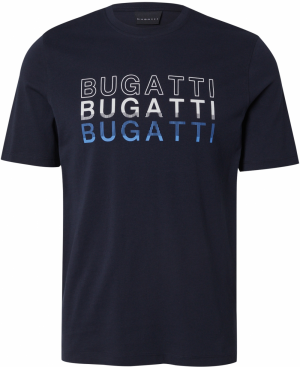 bugatti Tričko  námornícka modrá / tmavomodrá / biela