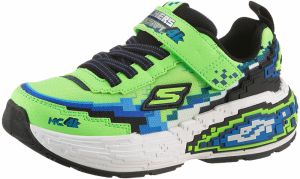 SKECHERS Tenisky 'MEGA-CRAFT 4K'  modrá / neónovo zelená / čierna