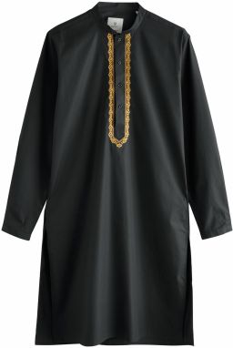 Next Košeľa  zlatá žltá / čierna