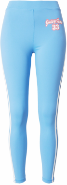 Juicy Couture Sport Športové nohavice  azúrová / svetloružová / biela