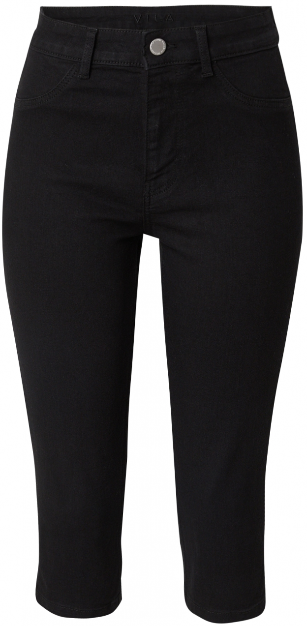 VILA Džínsy 'VIJeggy'  čierny denim