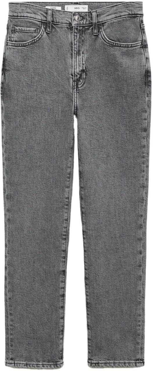 MANGO Džínsy  sivý denim