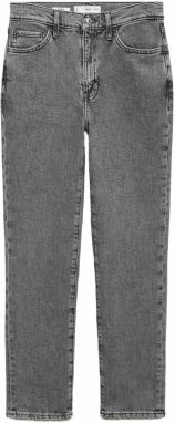 MANGO Džínsy  sivý denim