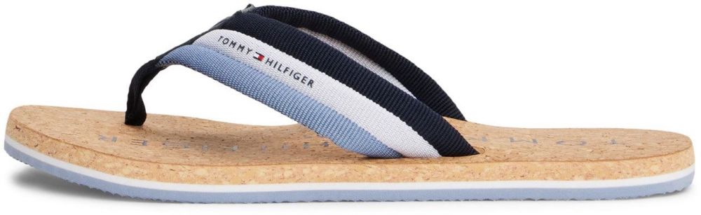 TOMMY HILFIGER Žabky  námornícka modrá / kráľovská modrá / biela