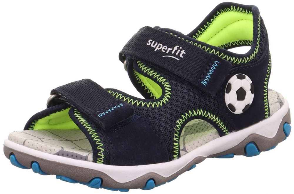 SUPERFIT Otvorená obuv 'MIKE 3.0'  tmavomodrá / biela