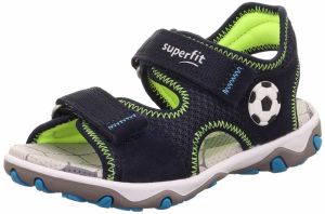 SUPERFIT Otvorená obuv 'MIKE 3.0'  tmavomodrá / biela