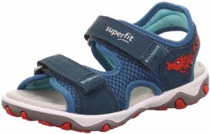 SUPERFIT Otvorená obuv 'MIKE 3.0'  námornícka modrá / enciánová / jasne červená / biela