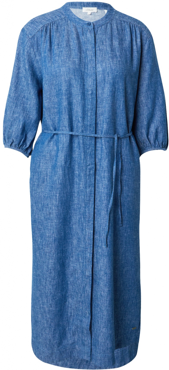 s.Oliver Košeľové šaty  modrá denim