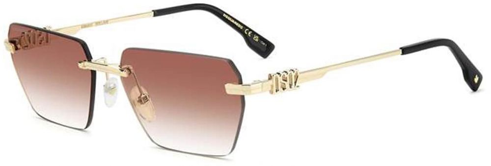 DSQUARED2 Slnečné okuliare  zlatá / čierna