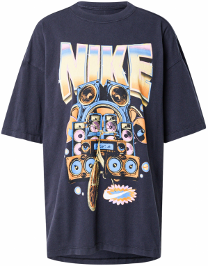 Nike Sportswear Tričko  azúrová / žltá / fialová / čierna