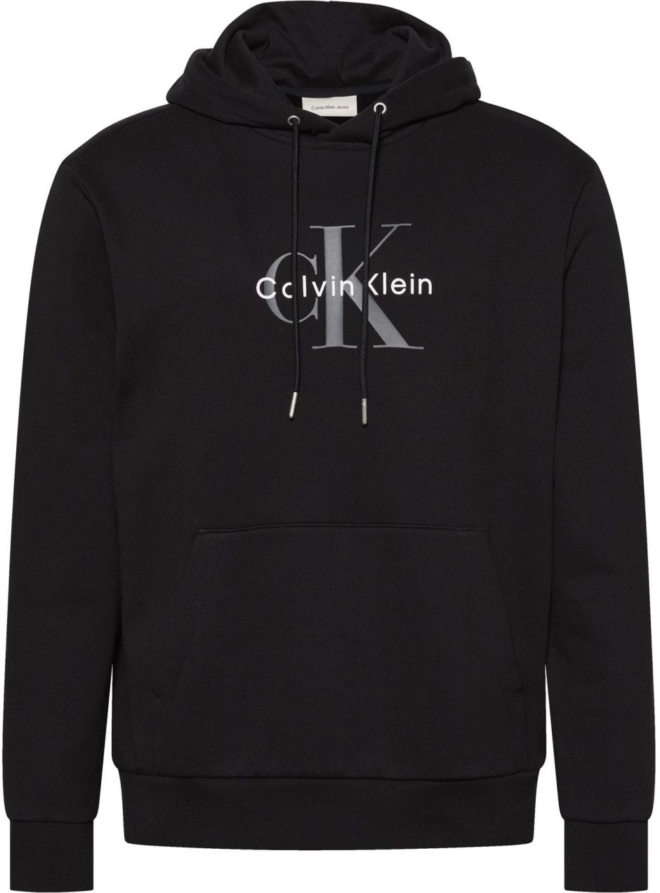 Calvin Klein Jeans Mikina  tmavosivá / čierna / šedobiela
