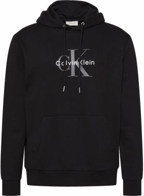 Calvin Klein Jeans Mikina  tmavosivá / čierna / šedobiela