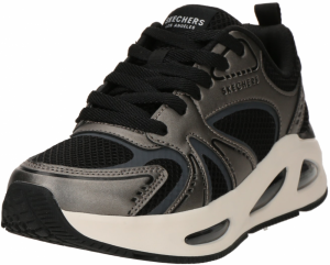 SKECHERS Nízke tenisky 'UNO EGO'  sivá / tmavosivá / čierna